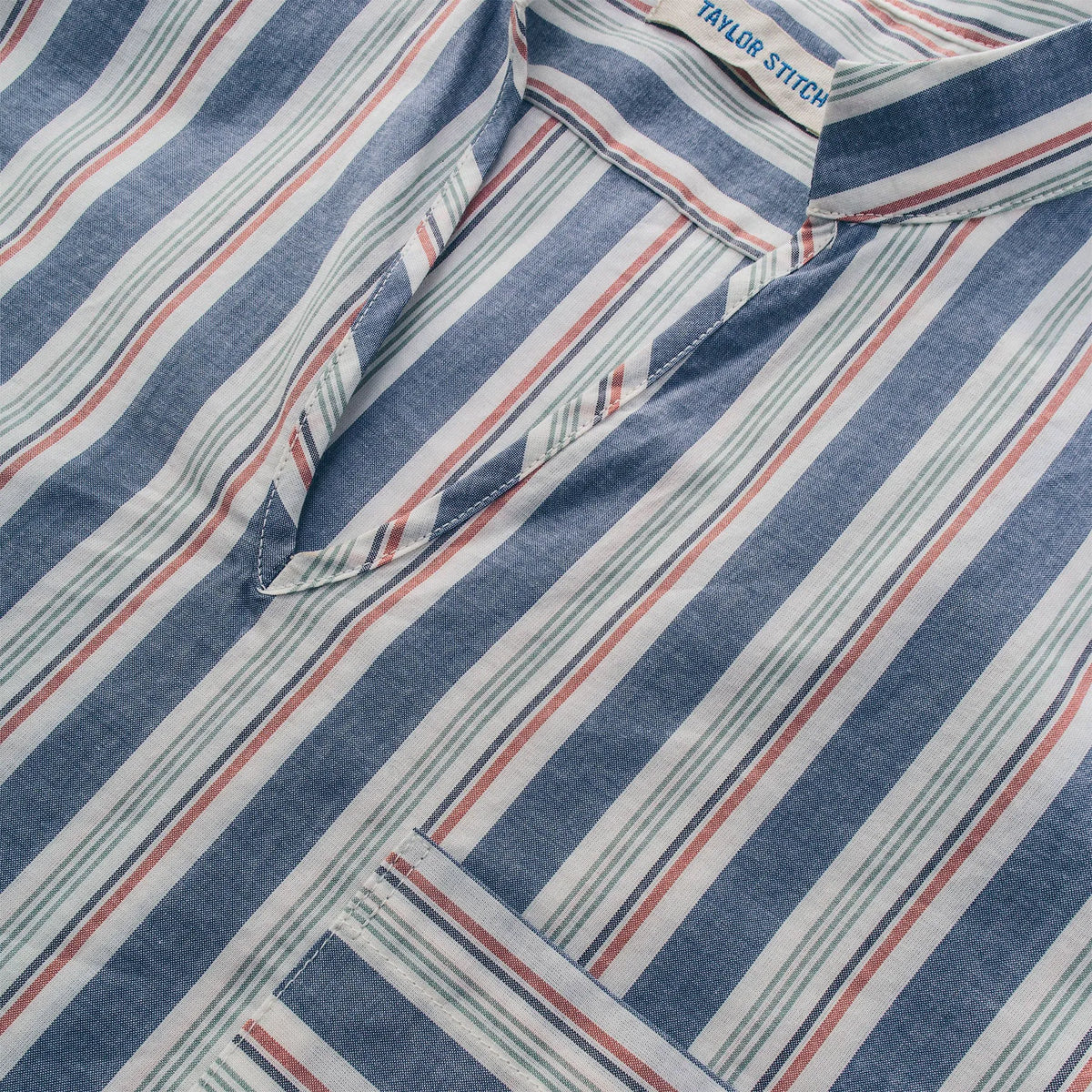 The Abbot Popover in Surf Stripe