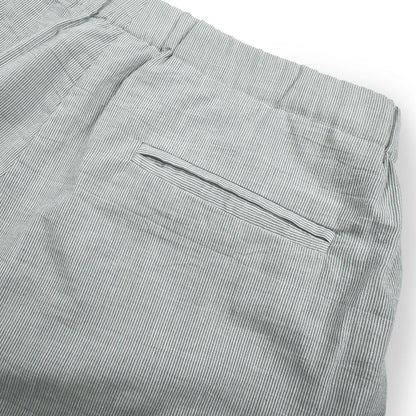 The Isla Pant in Seafoam Striped Cotton