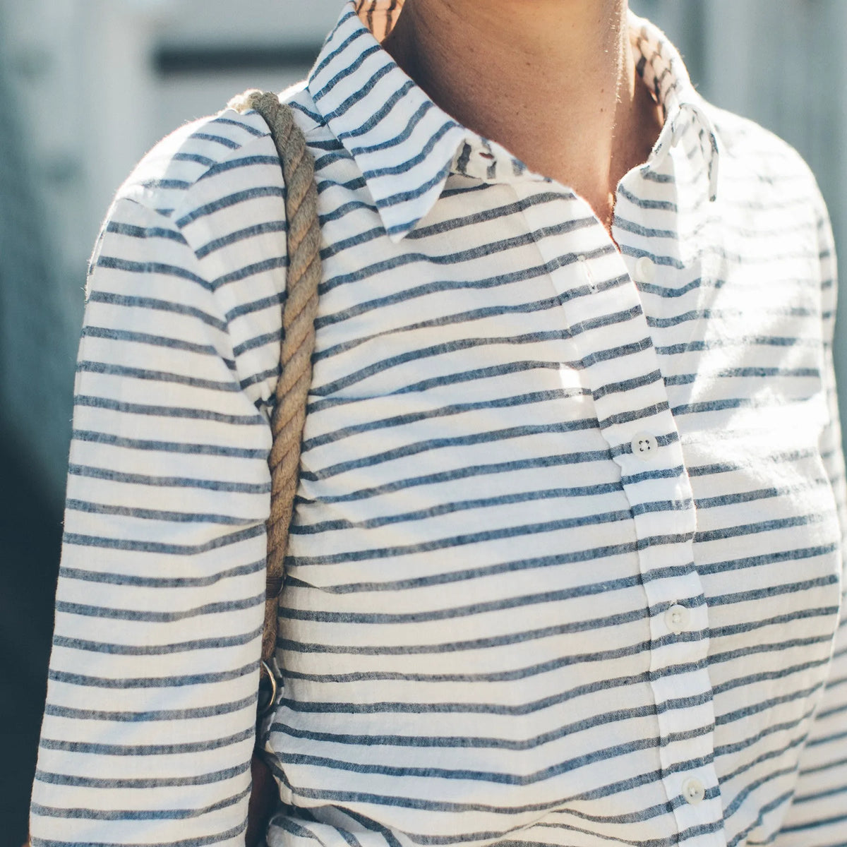 The Katherine in Indigo Stripe
