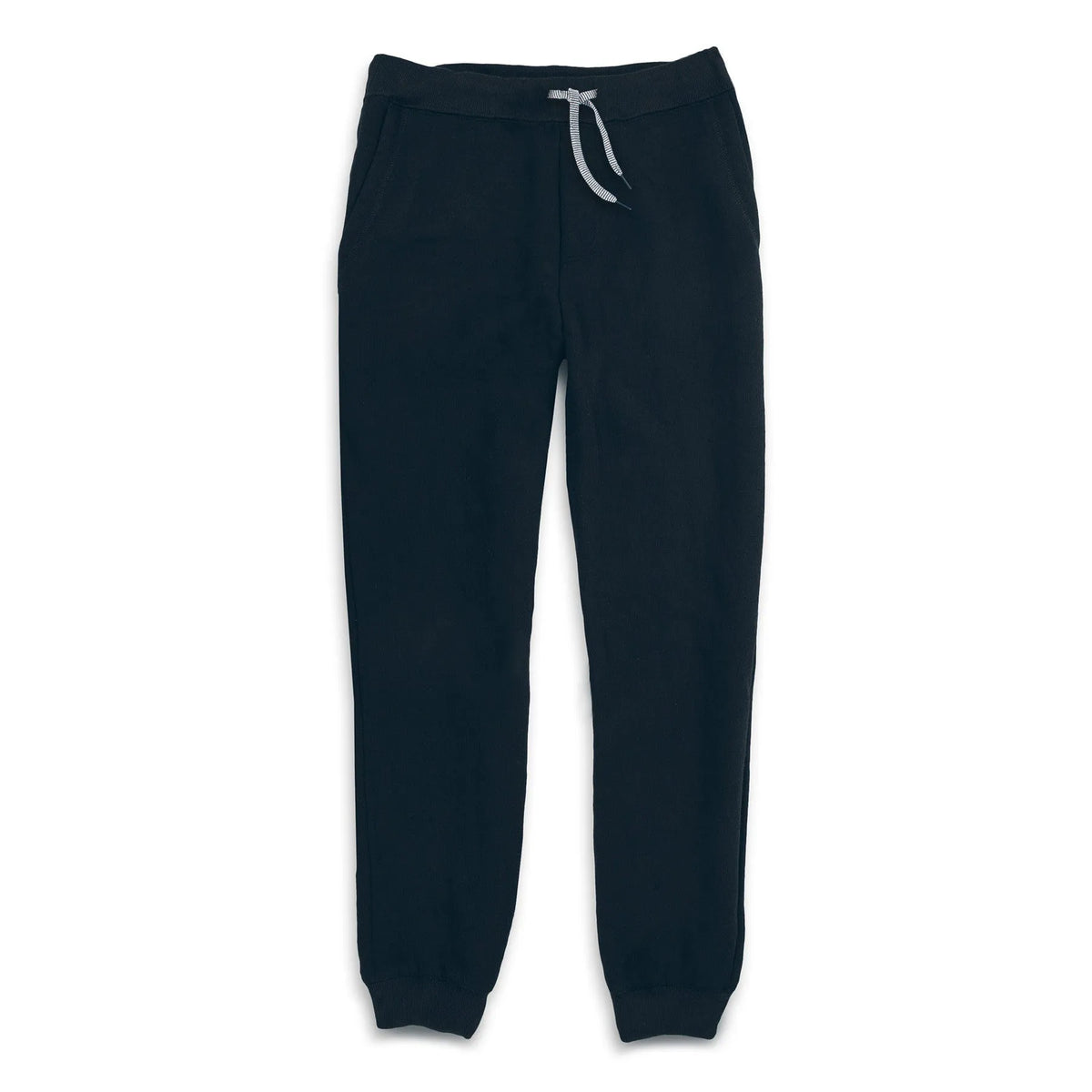 The Merino Sweatpant in Black Fleece