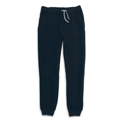 The Merino Sweatpant in Black Fleece