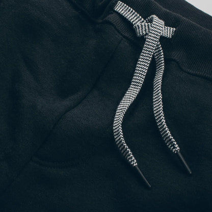 The Merino Sweatpant in Black Fleece