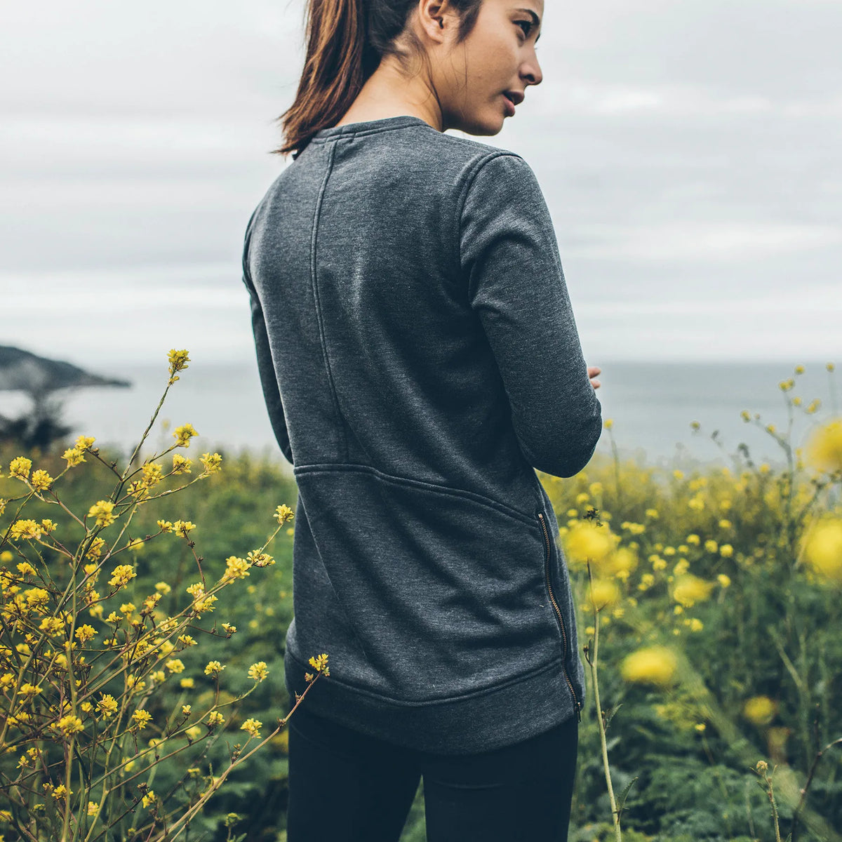 The Chandler Sweatshirt in Indigo Melange