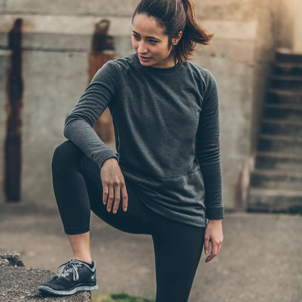 The Chandler Sweatshirt in Indigo Melange