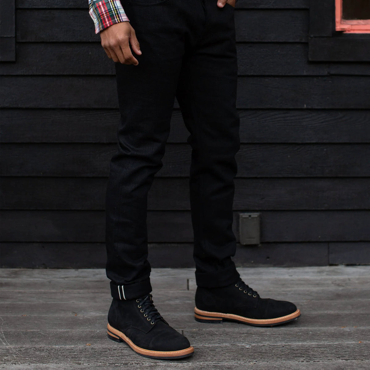 The Slim Jean in Black Selvage