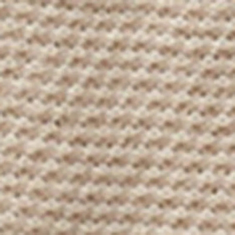 The Button Down Polo in Faded Khaki Seed Stitch