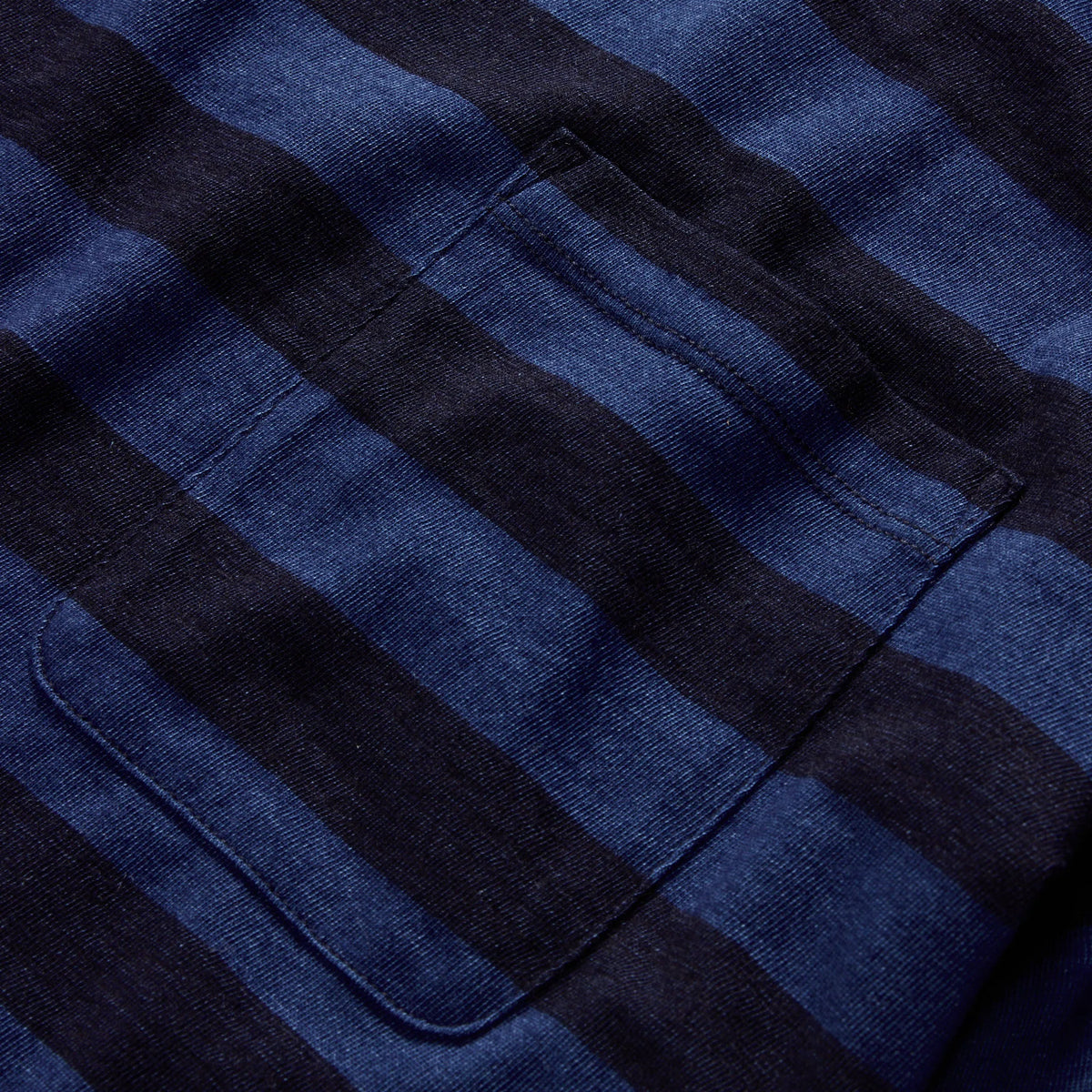 The Organic Cotton Tee in Indigo Yarn Dye Stripe