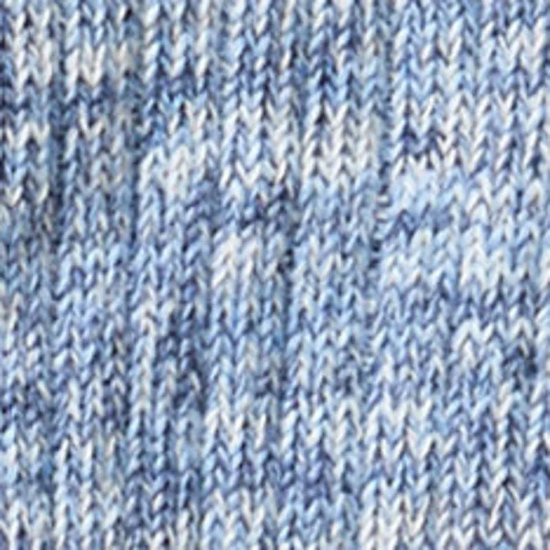 The Rib Sock in Blue Melange