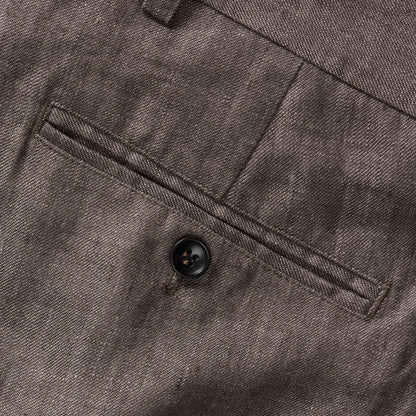 The Sheffield Trouser in Cocoa Linen