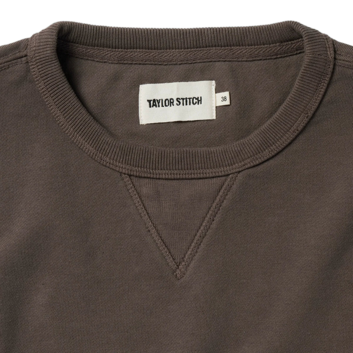 The Short Sleeve Fillmore Crew in Walnut