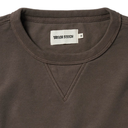 The Short Sleeve Fillmore Crew in Walnut