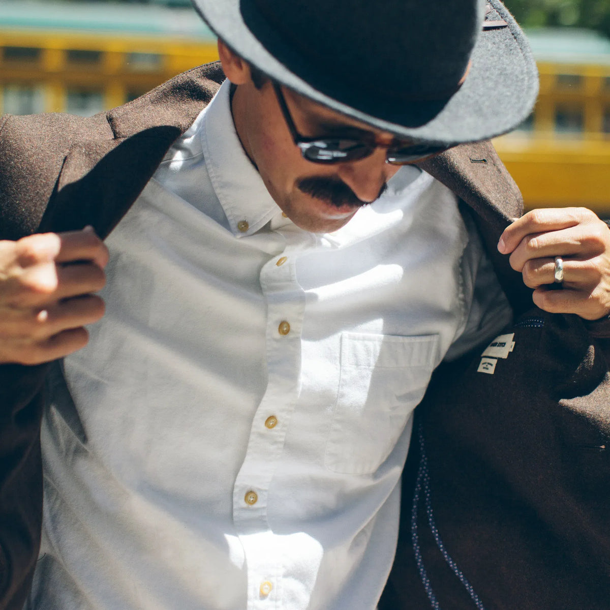 The Jack in Brushed White Oxford