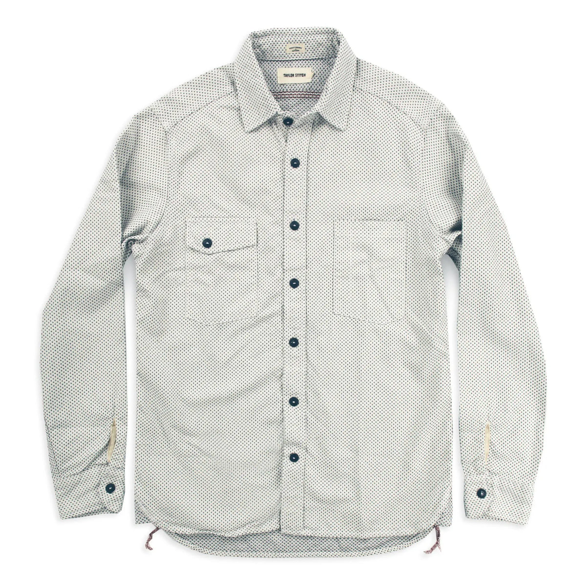 The Utility Shirt in Natural Cross Jacquard