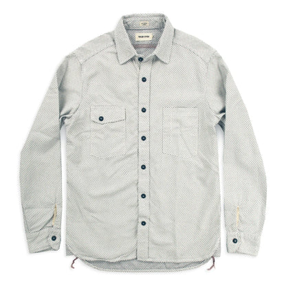 The Utility Shirt in Natural Cross Jacquard