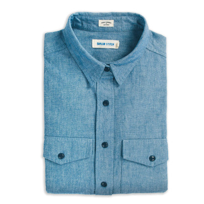 The Studio Shirt in Blue Everyday Chambray