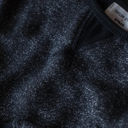 The Women's Apres Crewneck in Salt and Pepper Fleece