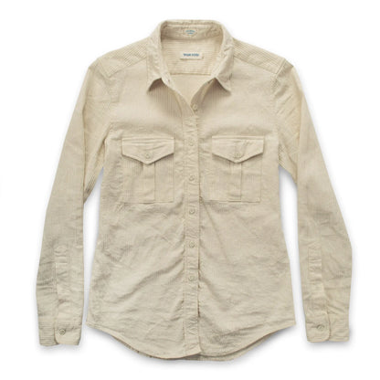 The Andie Shirt in Natural Corded Denim