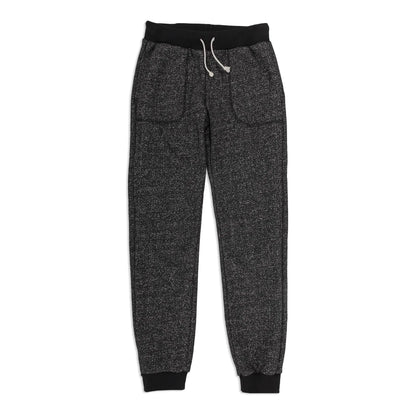 The Women's Apres Sweatpant in Salt and Pepper Fleece