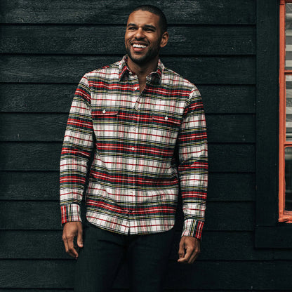 The Yosemite Shirt in White Tartan