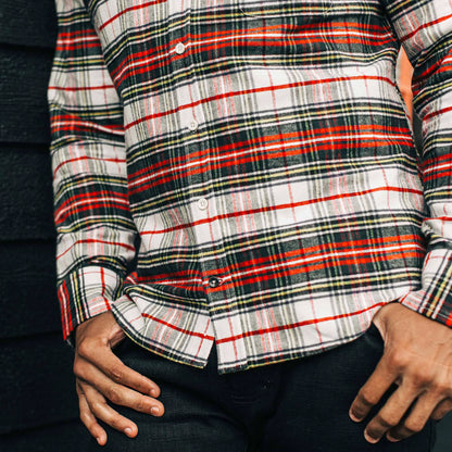 The Yosemite Shirt in White Tartan