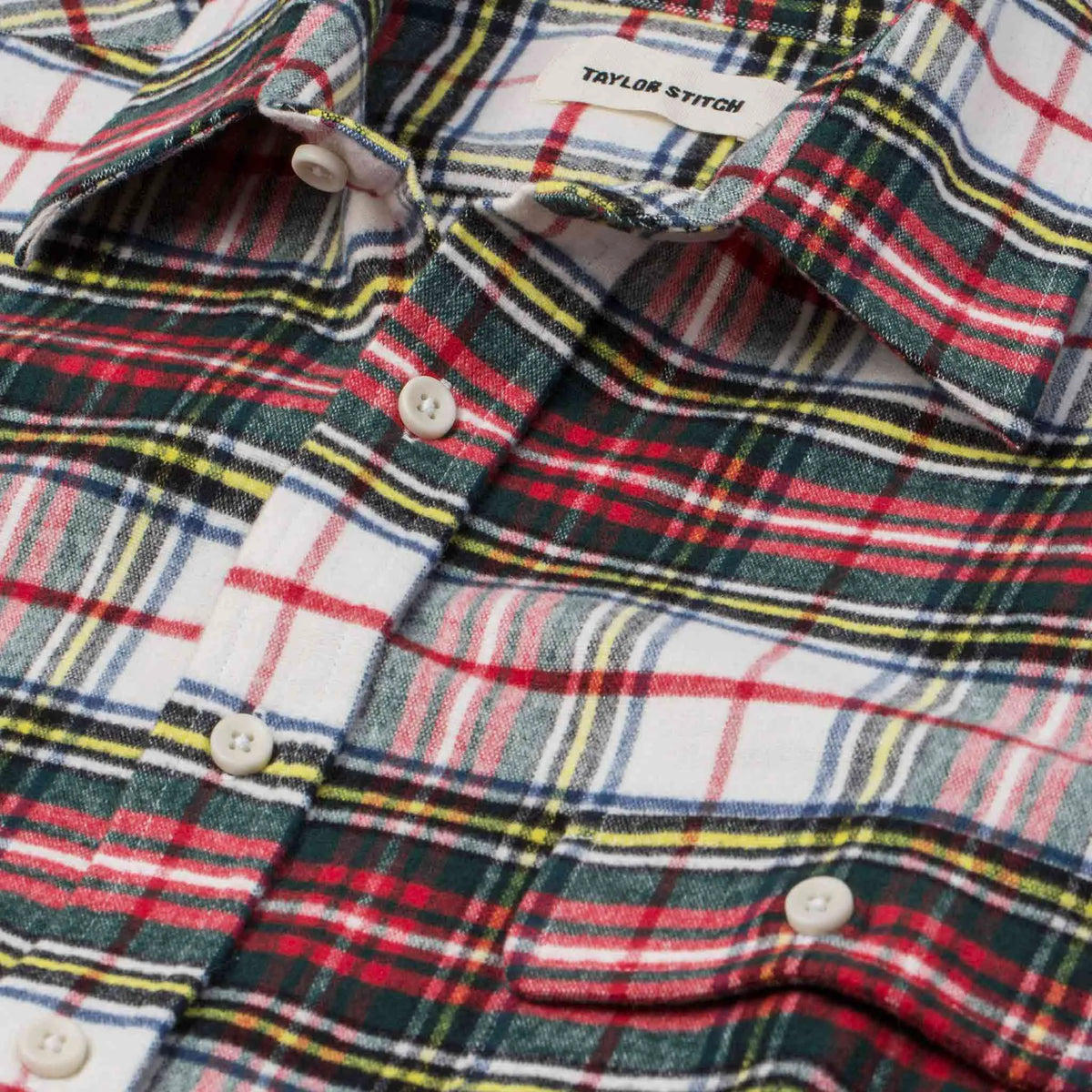 The Yosemite Shirt in White Tartan