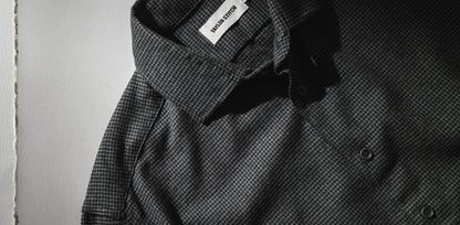 The Hyde in Charcoal Brushed Houndstooth