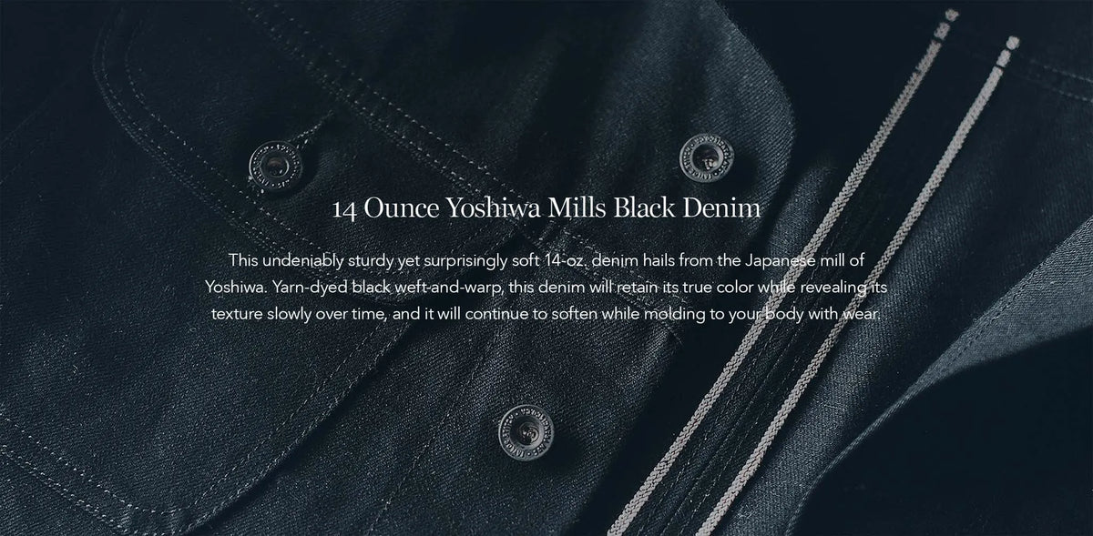 The Long Haul Jacket in Yoshiwa Mills Black Selvage