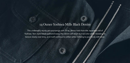 The Long Haul Jacket in Yoshiwa Mills Black Selvage