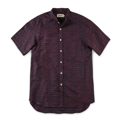The Bandit in Navy & Red Slub Stripe