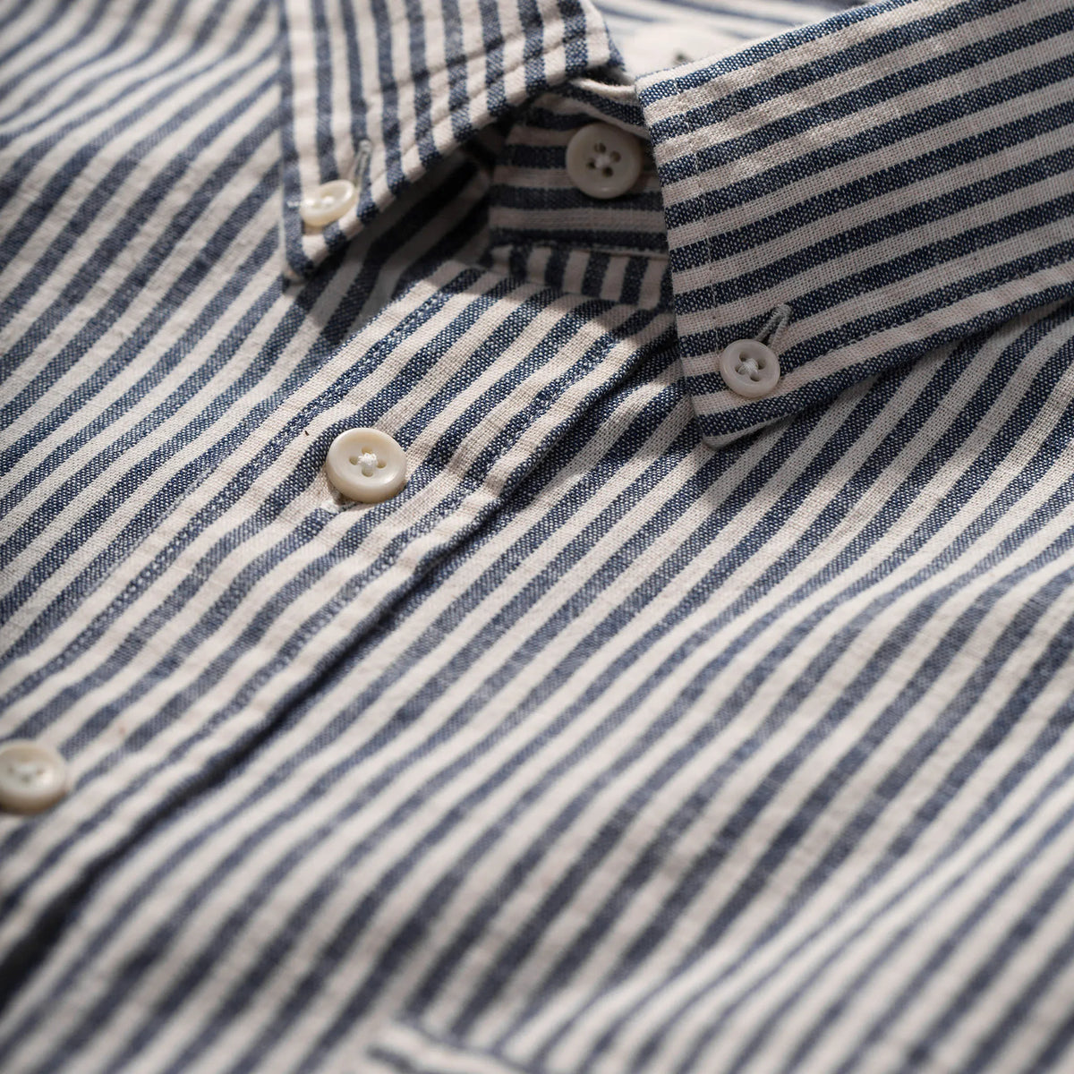 The Jack in Natural Striped Chambray
