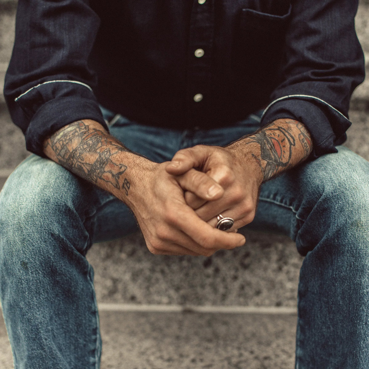 The Jack in Washed Indigo Twill