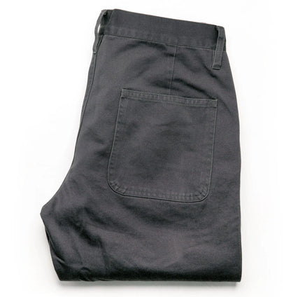 The Camp Pant in Charcoal Reverse Sateen