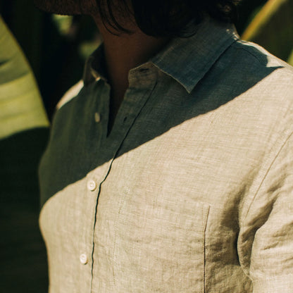 The Short Sleeve California in Army Hemp