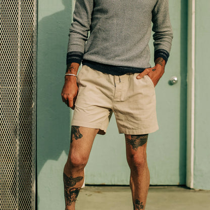 The Apres Short in Natural Pinwale