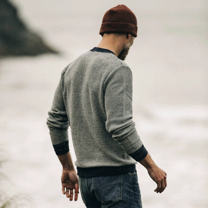 The Brume Sweater in Navy Birdseye