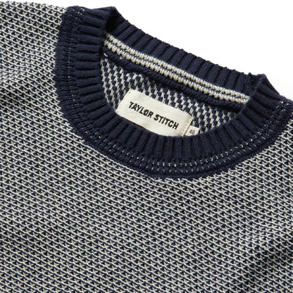 The Brume Sweater in Navy Birdseye