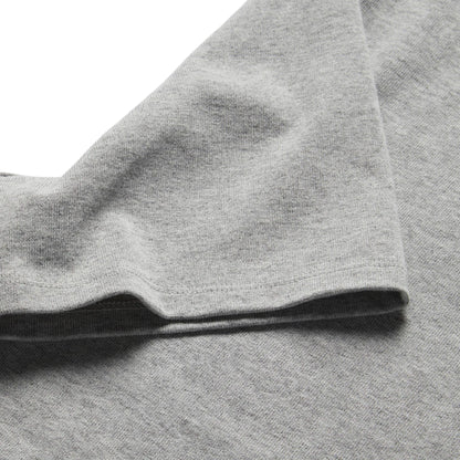 The Short Sleeve Heavy Bag Henley in Aluminum