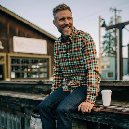 The Jack in Rust Plaid Oxford