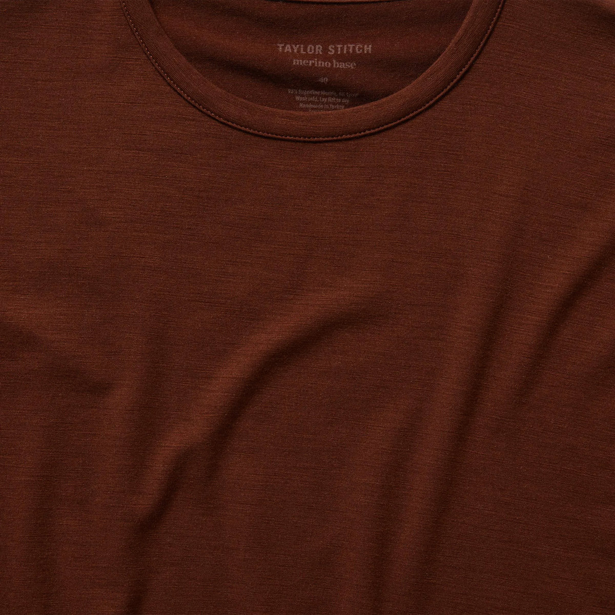 The Merino Tee in Russet