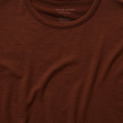 The Merino Tee in Russet