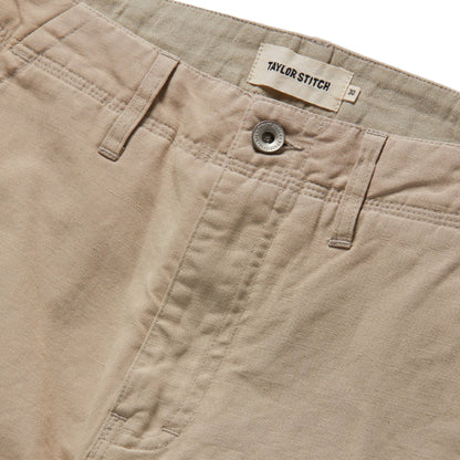 The Morse Pant in Sand Slub
