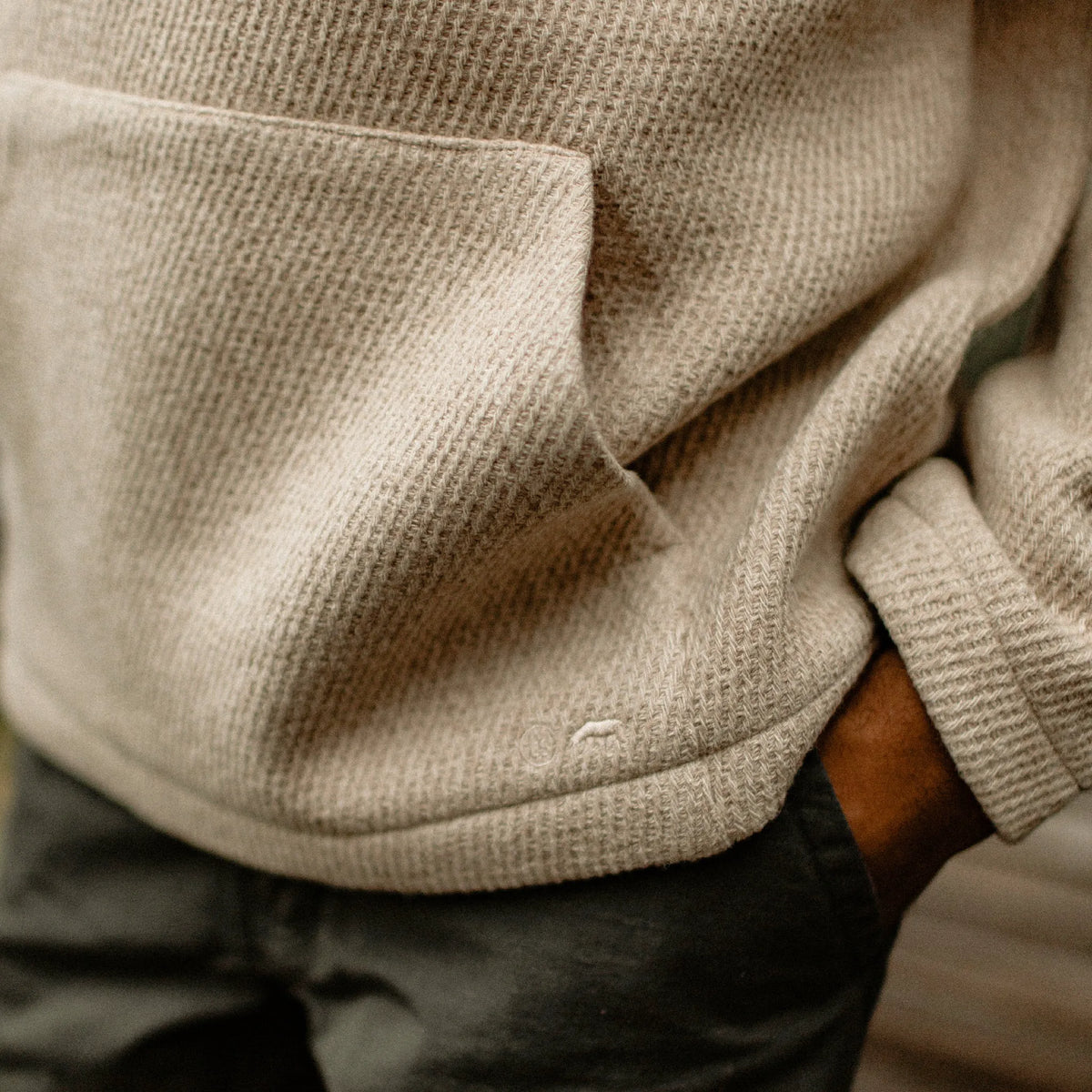 The Nomad Hoodie in Flax Twill