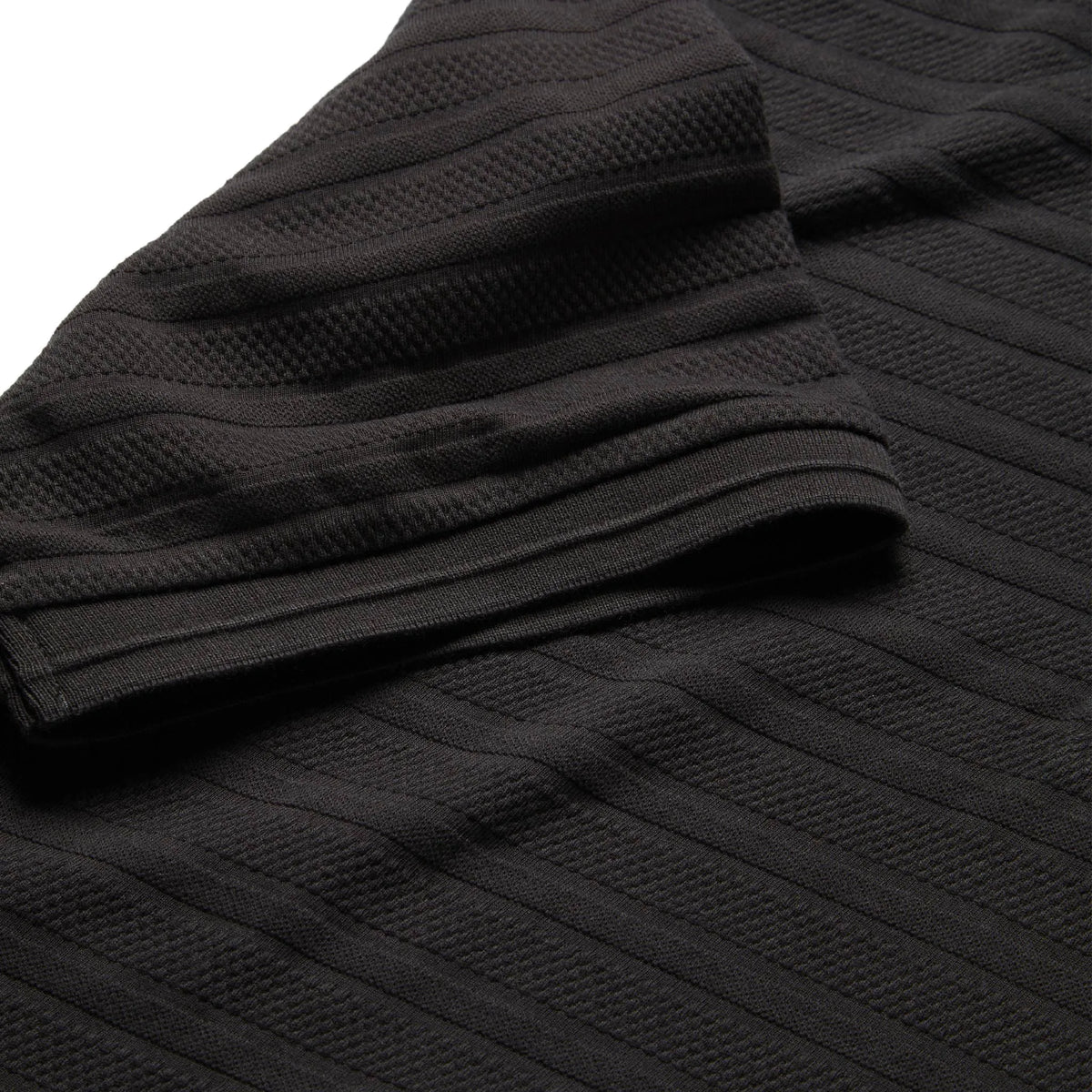 The Polo in Dark Charcoal Jacquard