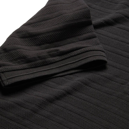 The Polo in Dark Charcoal Jacquard