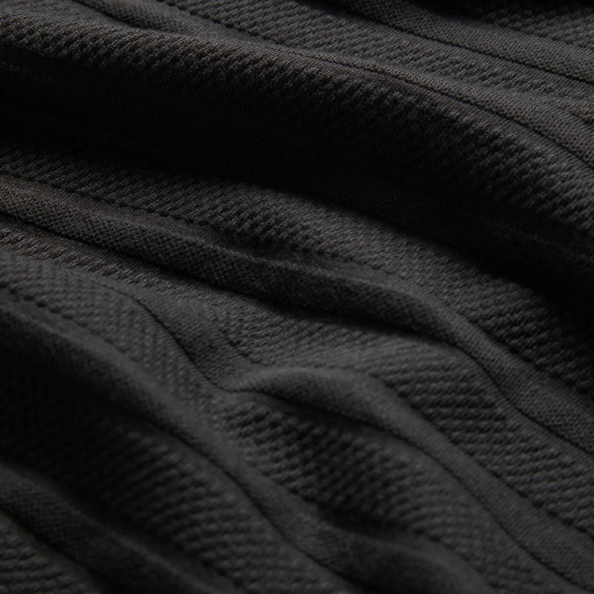 The Polo in Dark Charcoal Jacquard