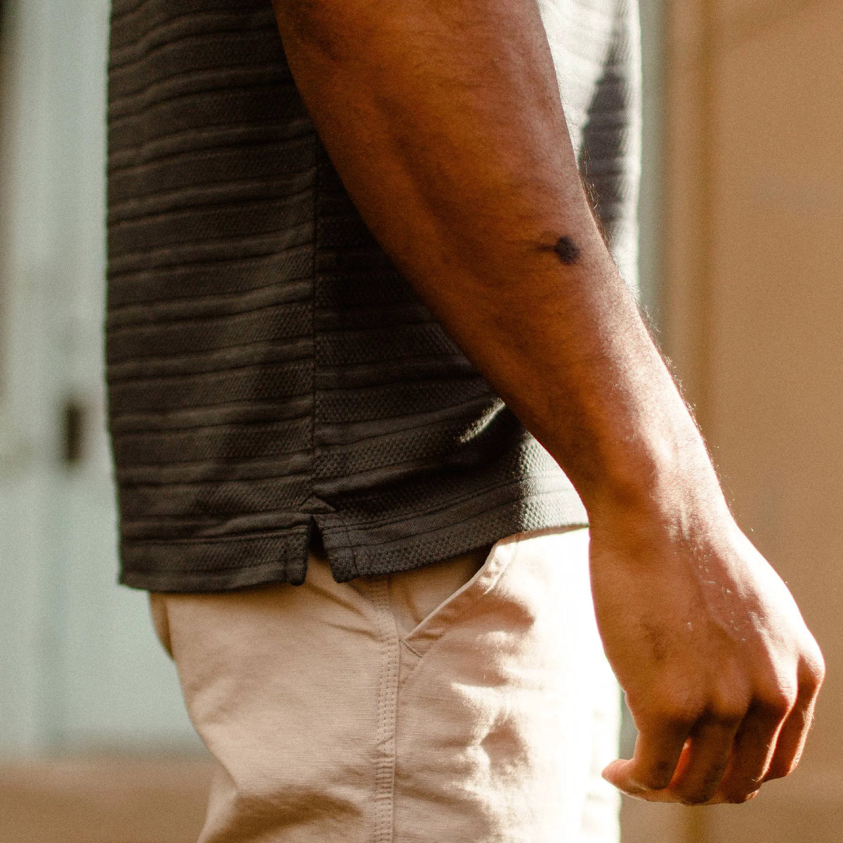 The Polo in Dark Slate Jacquard