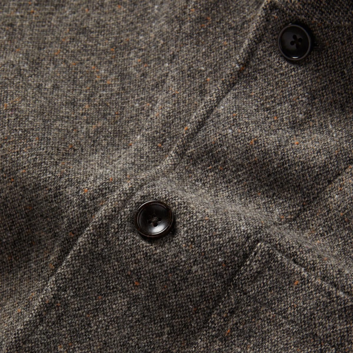 The Gibson Jacket in Khaki Donegal Wool