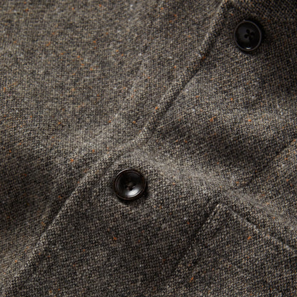 The Gibson Jacket in Khaki Donegal Wool