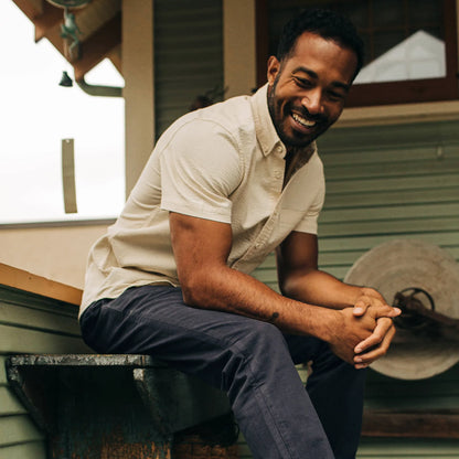 The Short Sleeve Jack in Natural Seersucker