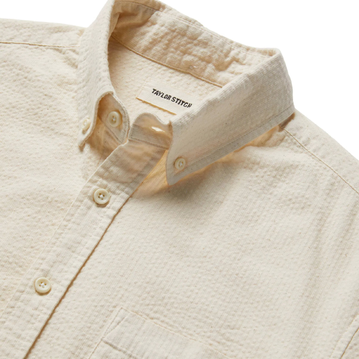 The Short Sleeve Jack in Natural Seersucker
